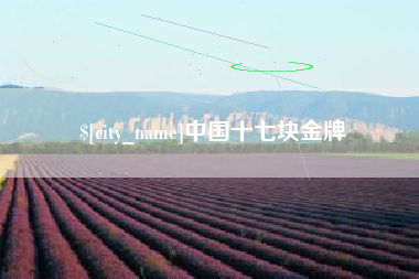 广汉中国十七块金牌