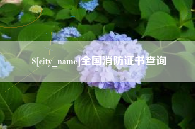 广汉全国消防证书查询