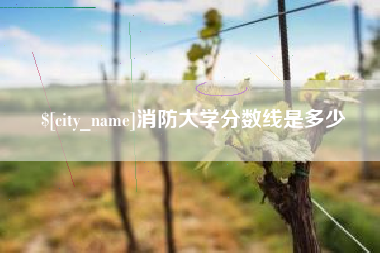 广汉消防大学分数线是多少