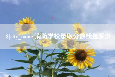 广汉消防学校录取分数线是多少