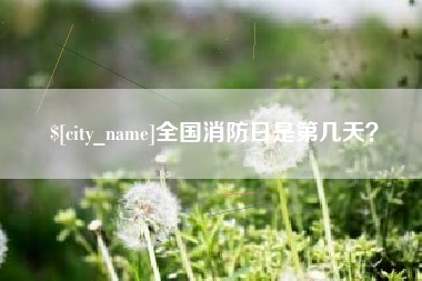 广汉全国消防日是第几天？