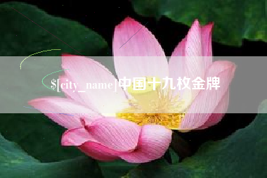 广汉中国十九枚金牌
