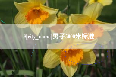 广汉男子5000米标准
