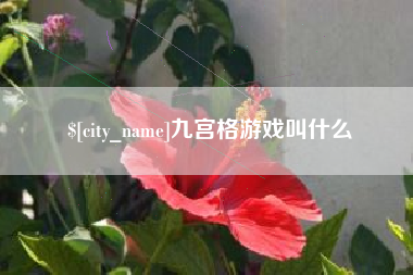 广汉九宫格游戏叫什么