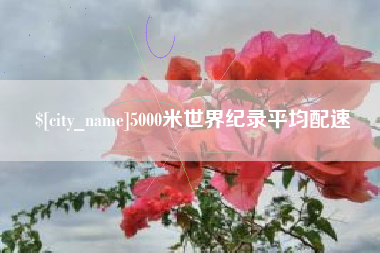 广汉5000米世界纪录平均配速