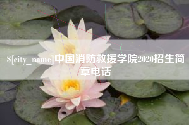 广汉中国消防救援学院2020招生简章电话