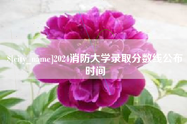 广汉2024消防大学录取分数线公布时间