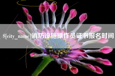 广汉消防设施操作员证书报名时间