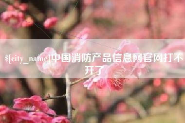 广汉中国消防产品信息网官网打不开了