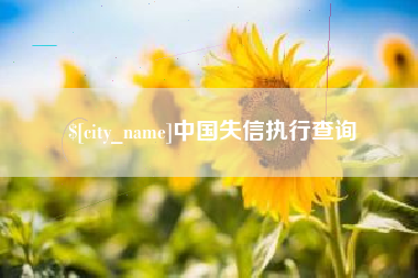 广汉中国失信执行查询