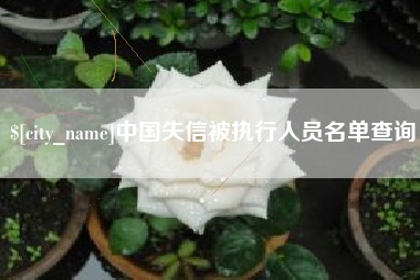 广汉中国失信被执行人员名单查询