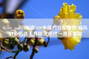广汉短道5000米接力分配圈数-每队由多名选手共同完成这一漫长赛程