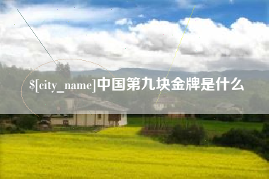 广汉中国第九块金牌是什么