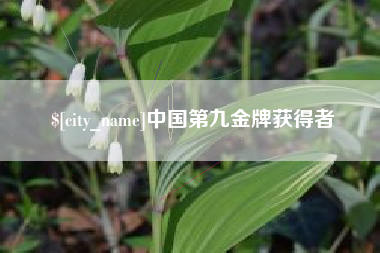 广汉中国第九金牌获得者