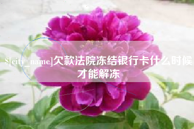 广汉欠款法院冻结银行卡什么时候才能解冻