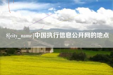 广汉中国执行信息公开网的地点