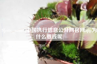 广汉中国执行信息公开网官网app为什么要钱呢