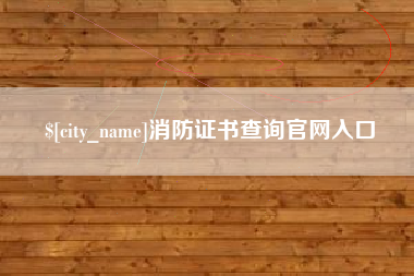 广汉消防证书查询官网入口