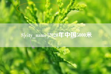 广汉2020年中国5000米