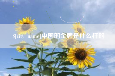 广汉中国的金牌是什么样的